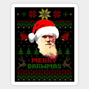 Charles Darwin Merry Darwmas Magnet